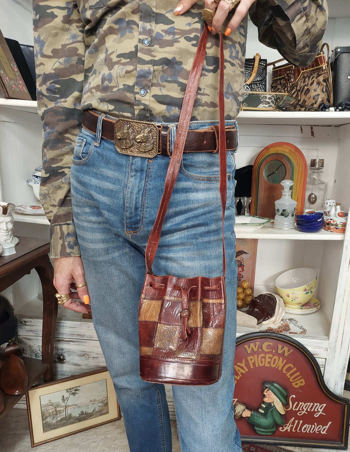 Borsa Secchiellino In Cuoio