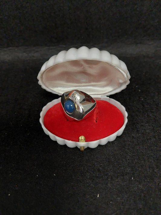 Anello Argento E Vetro