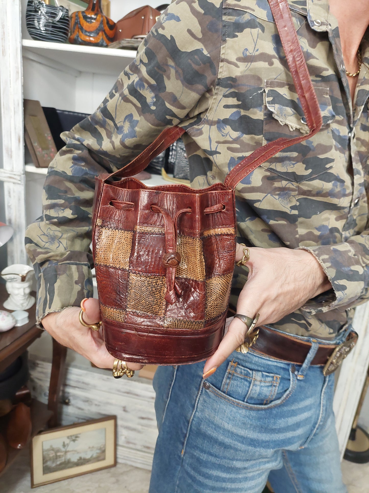 Borsa Secchiellino In Cuoio