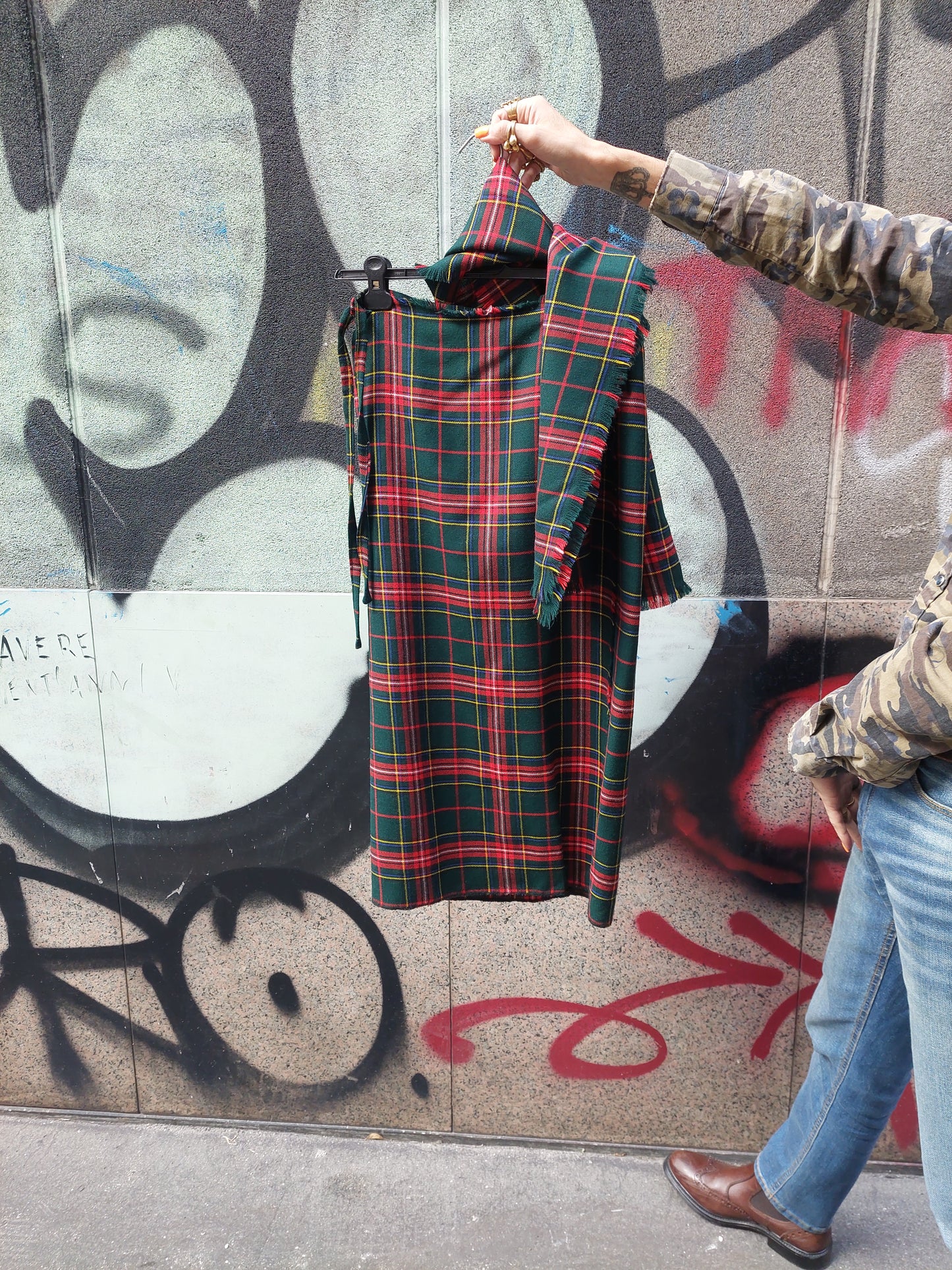 Kilt Scozzese Con Sciarpina