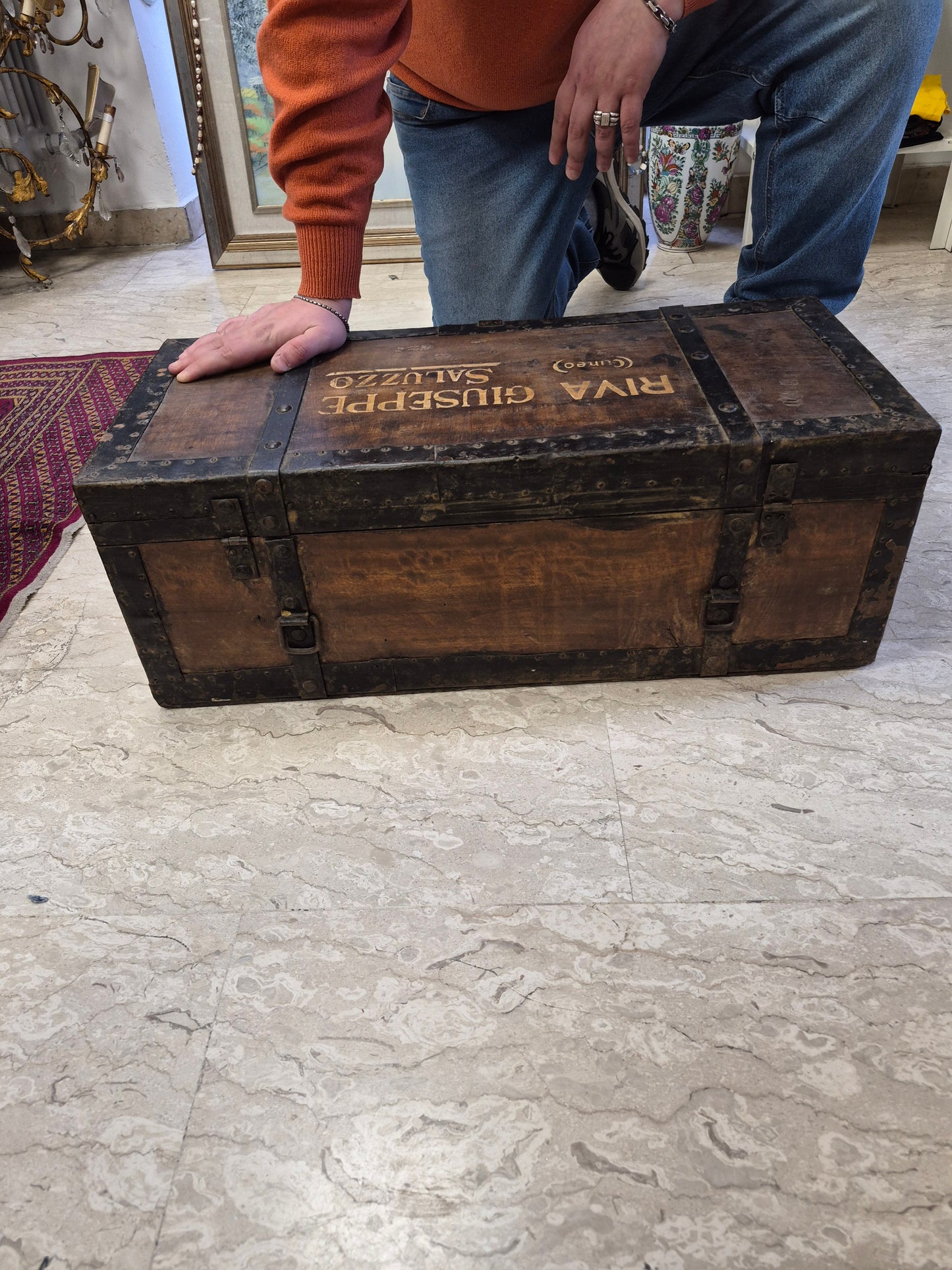 Baule In Legno Antico Grande