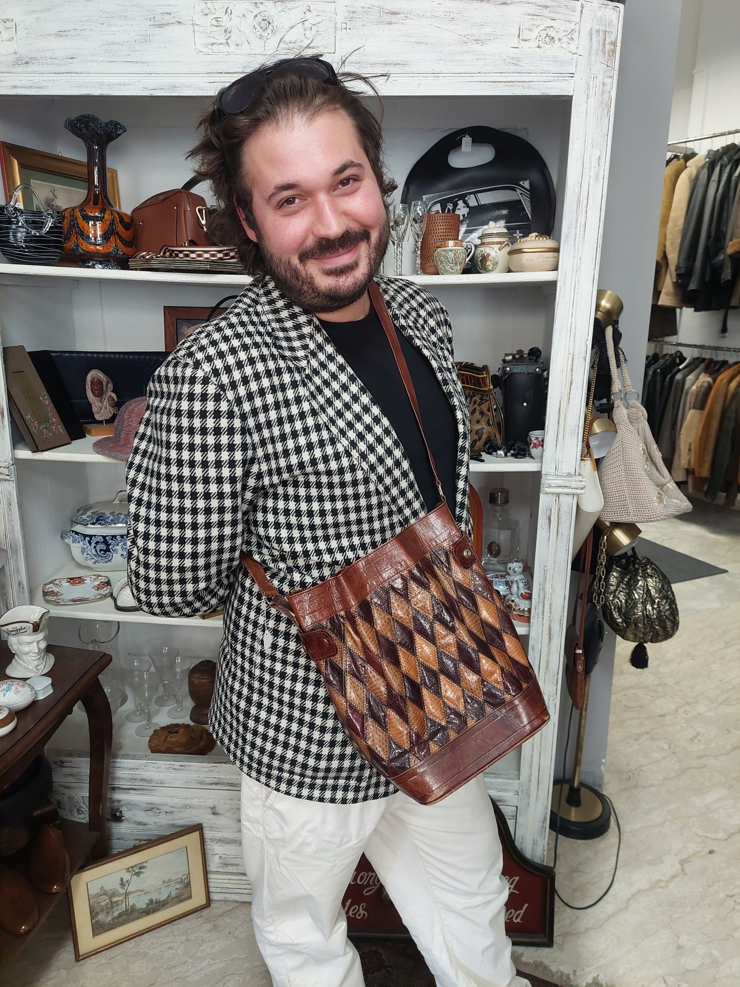 Borsa Secchiello In Cuoio