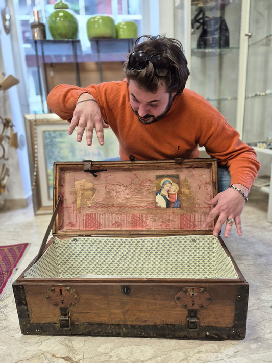 Baule In Legno Antico Grande