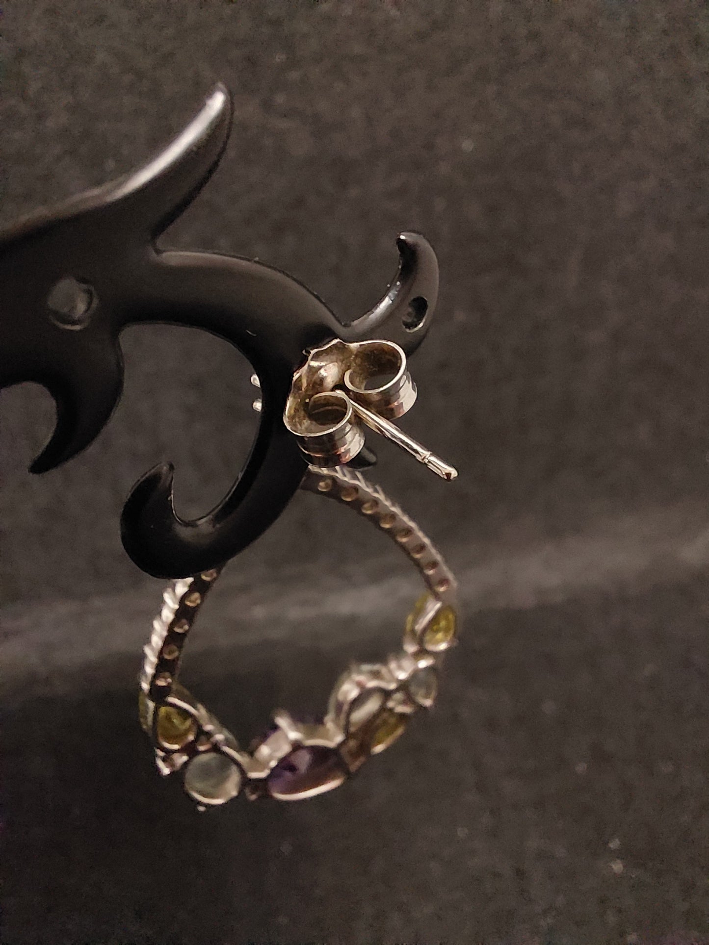 Orecchini A Goccia Con Pietre Miste