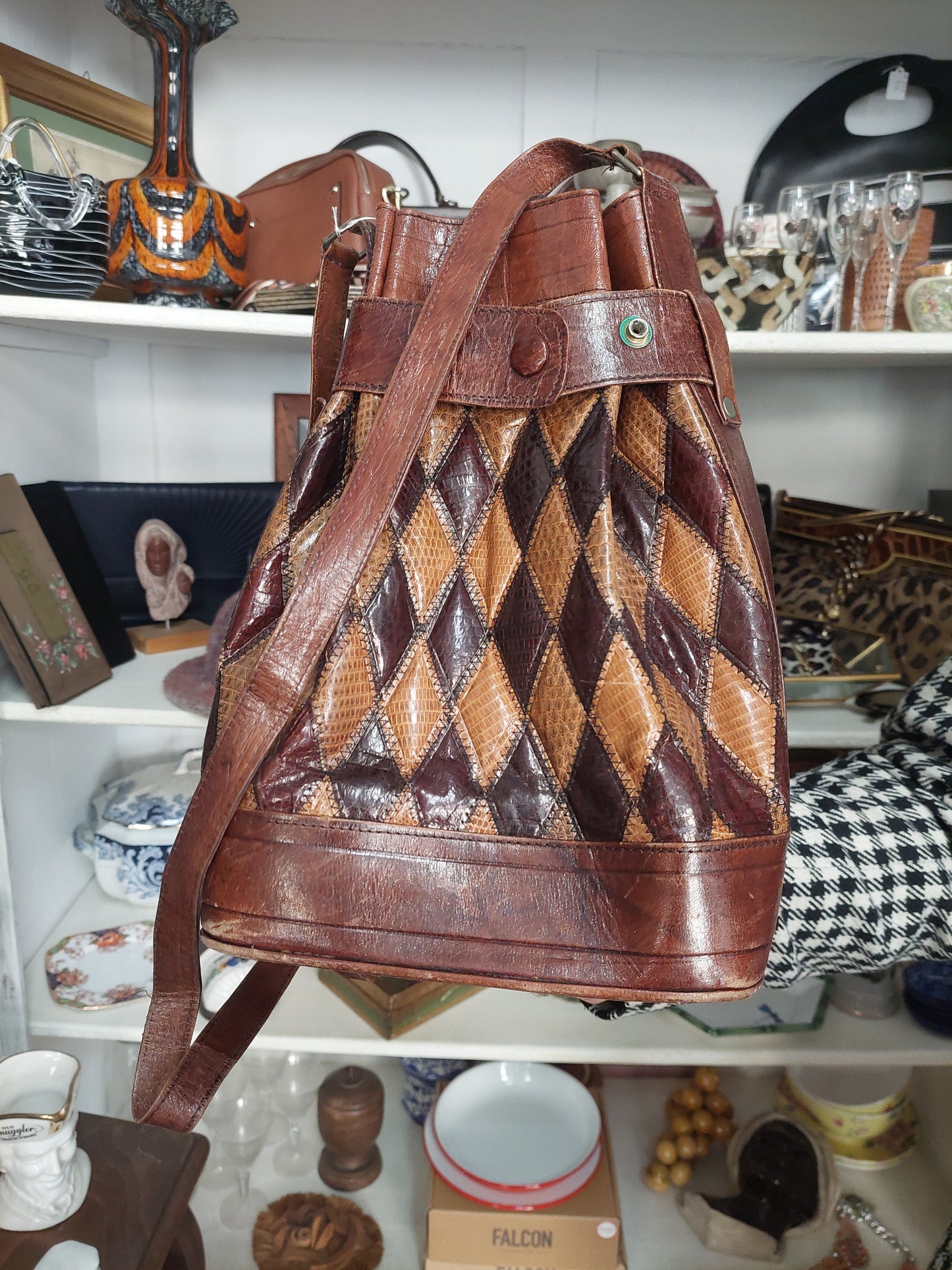 Borsa Secchiello In Cuoio