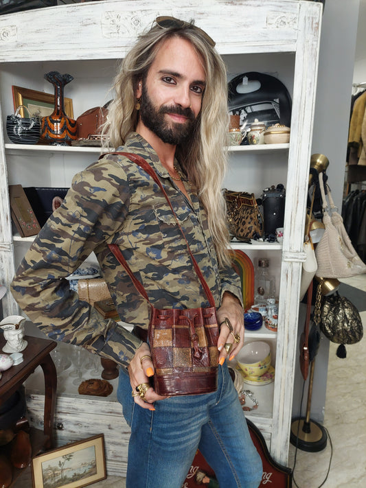 Borsa Secchiellino In Cuoio