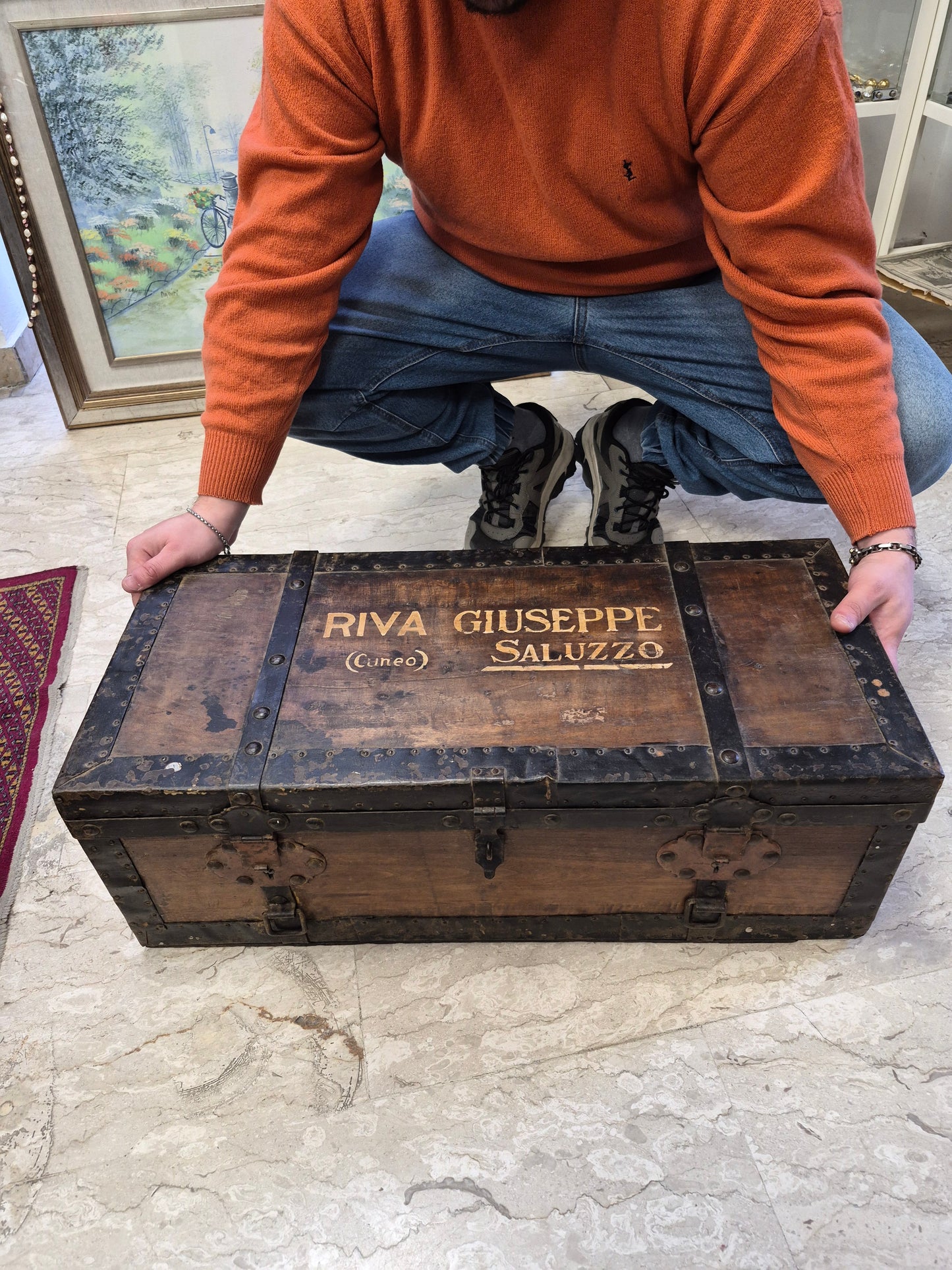 Baule In Legno Antico Grande