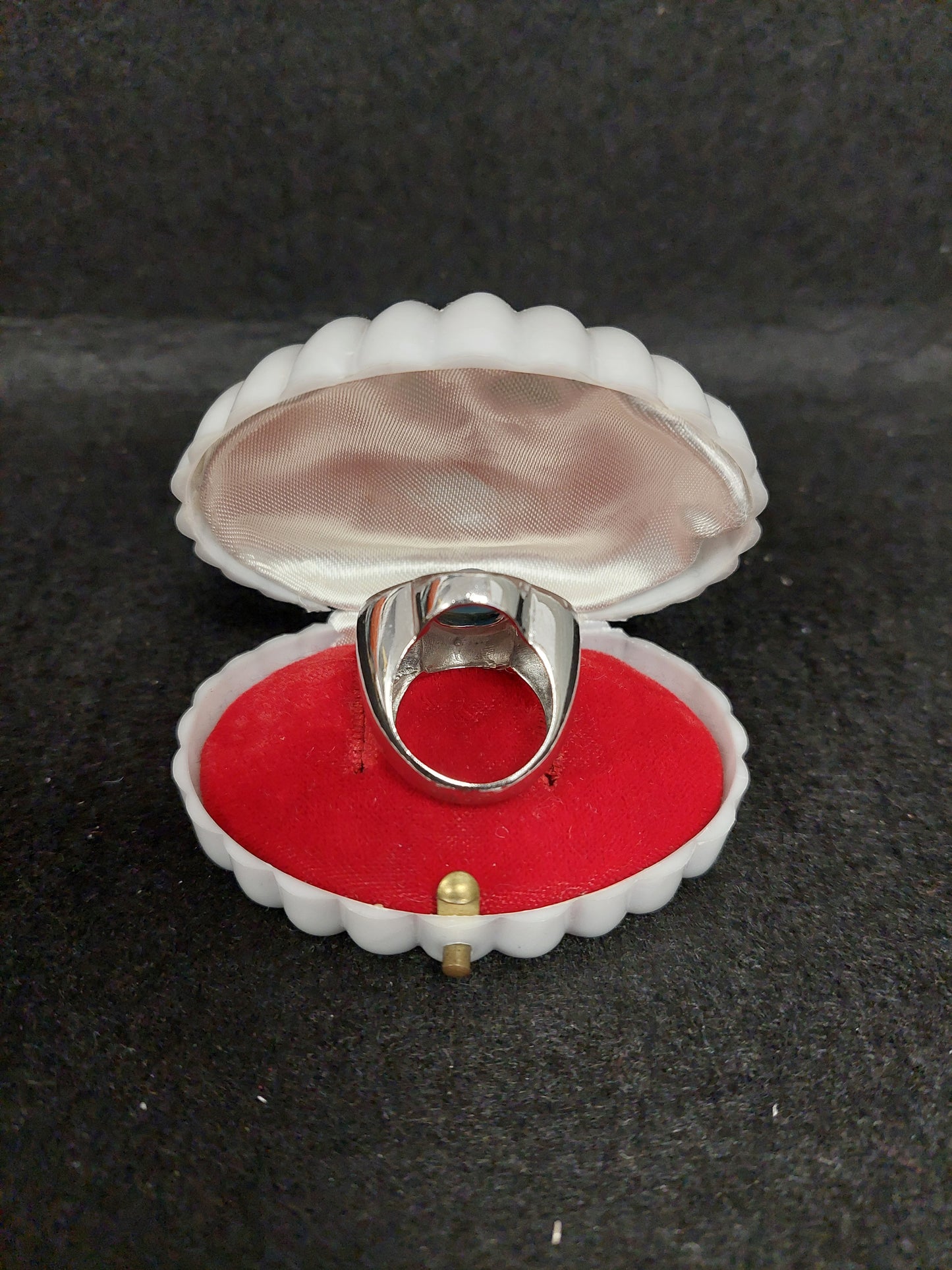 Anello Argento E Vetro