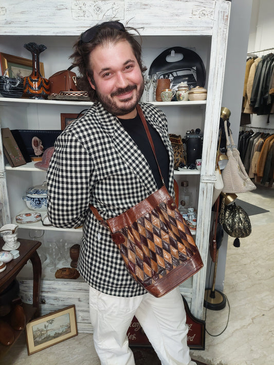Borsa Secchiello In Cuoio