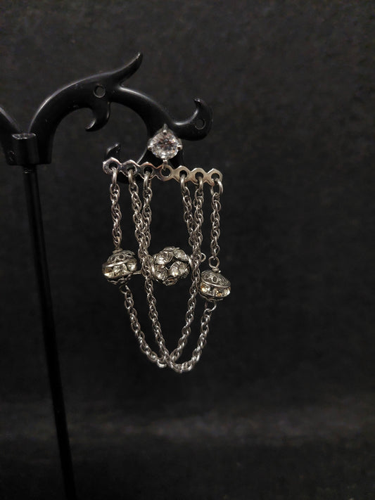 Orecchini Pendenti Con Strass