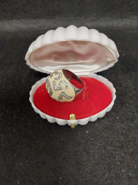 Anello Argento E Smalto