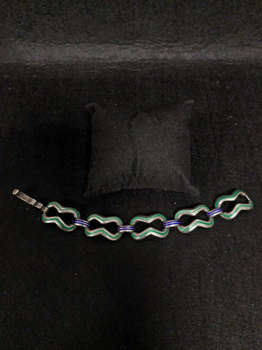 Bracciale Argento E Smalti
