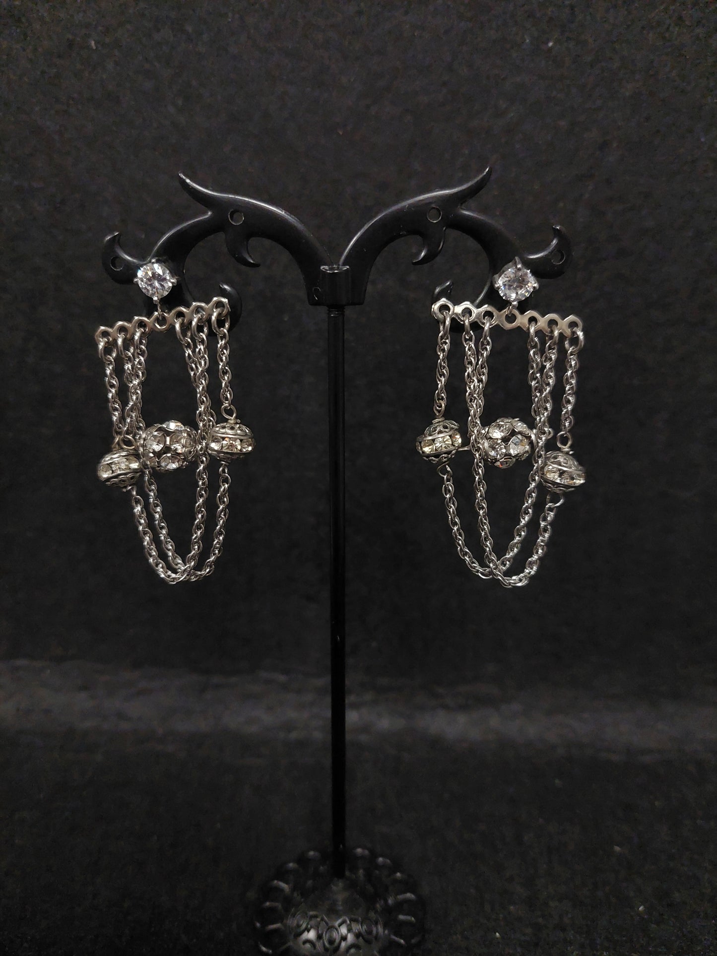 Orecchini Pendenti Con Strass