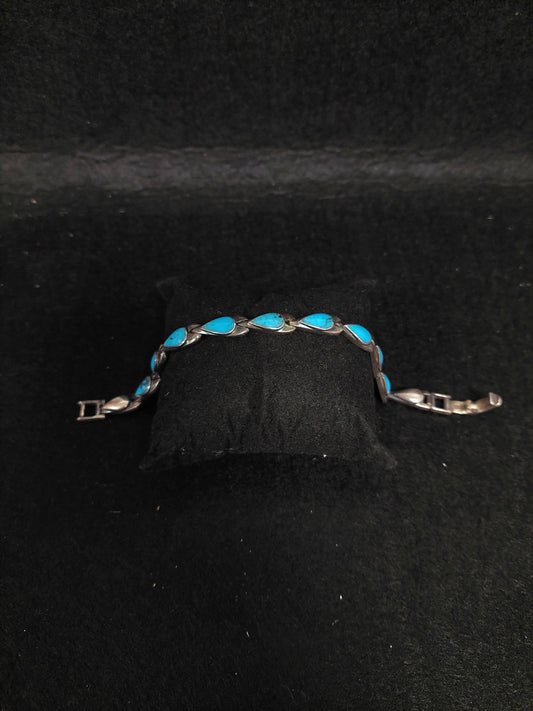 Bracciale Argento E Turchesi