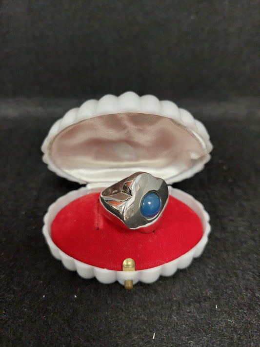 Anello Argento E Vetro