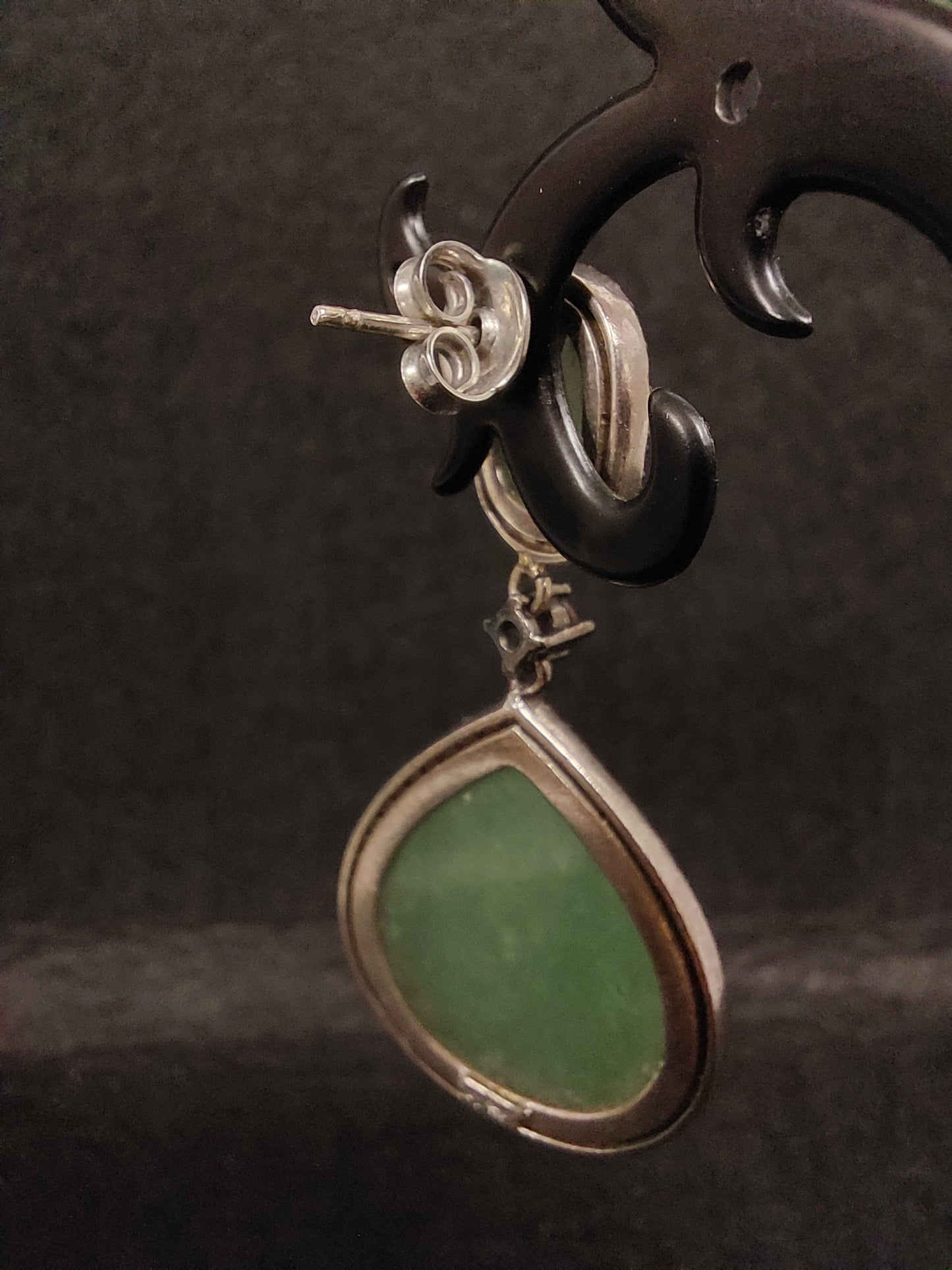 Orecchini A Goccia In Argento E Pietra